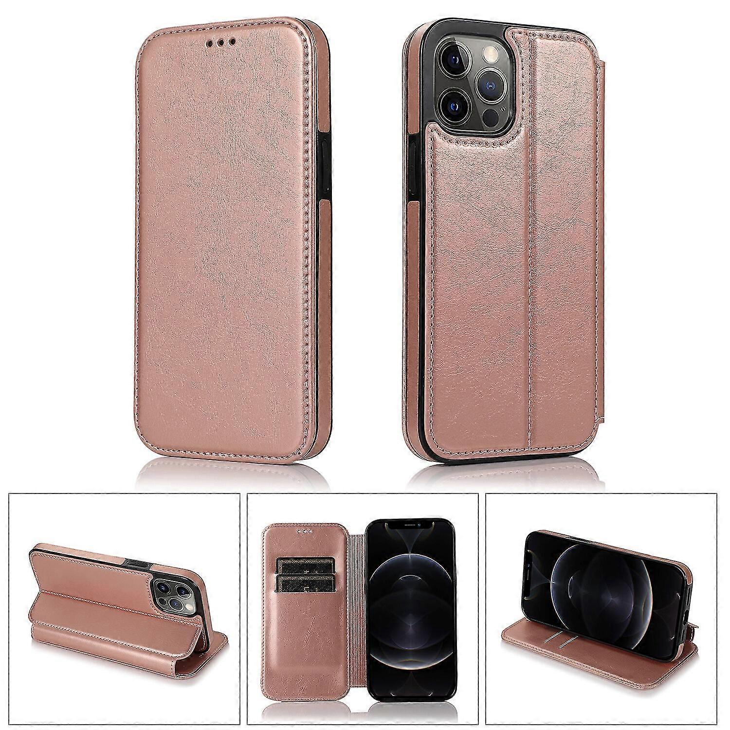 iPhone 12 Pro Max Case Leather Wallet Flip Phone Case