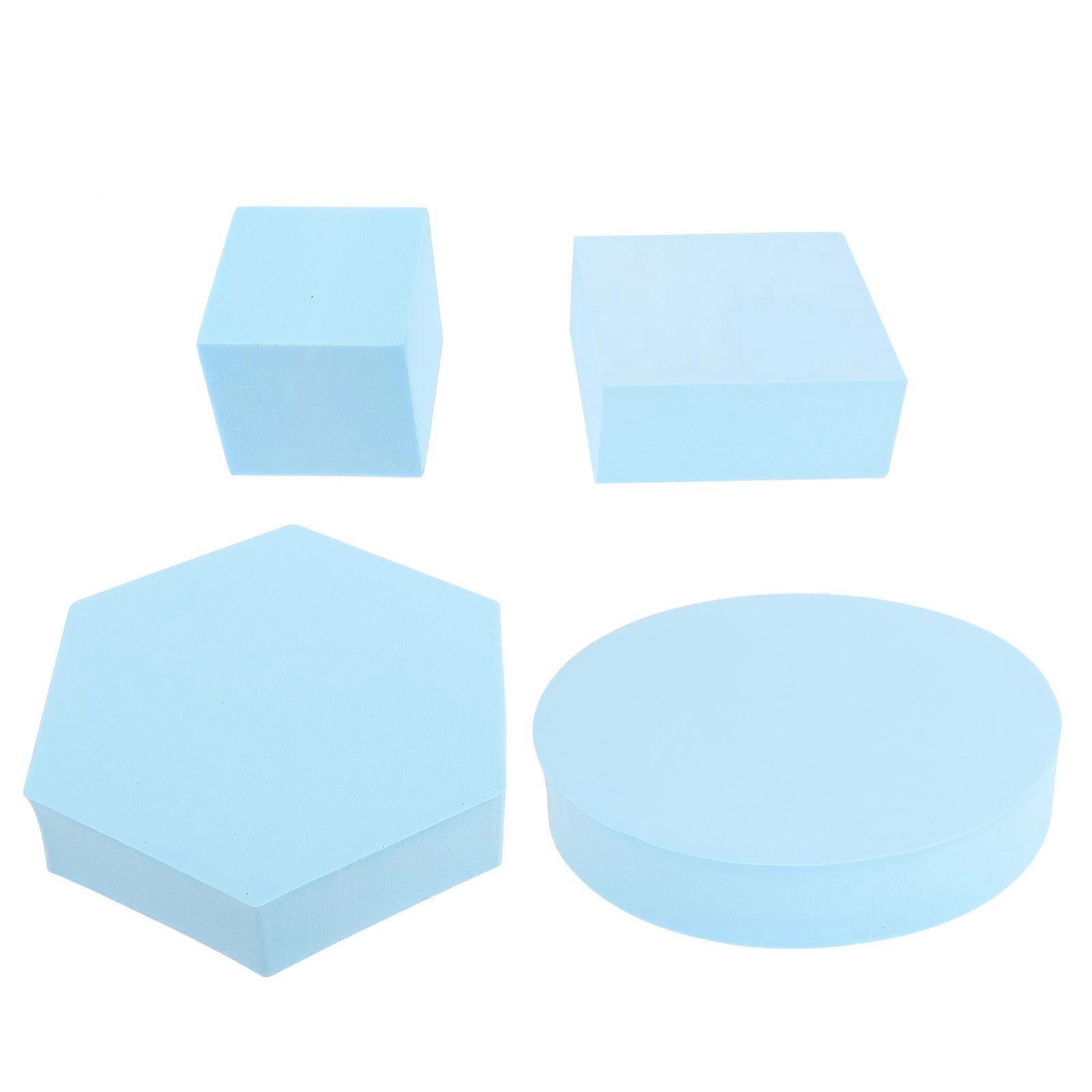 Geometric Photo Props 4 Pcs Photography Background Stylish Design Lightweight For Content Creators Blue