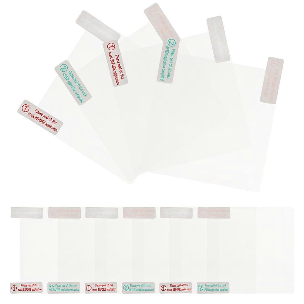 Automotive Sticker 10Pcs Adhesive Transparent Rectangular For Interior Accessory Driving Use
