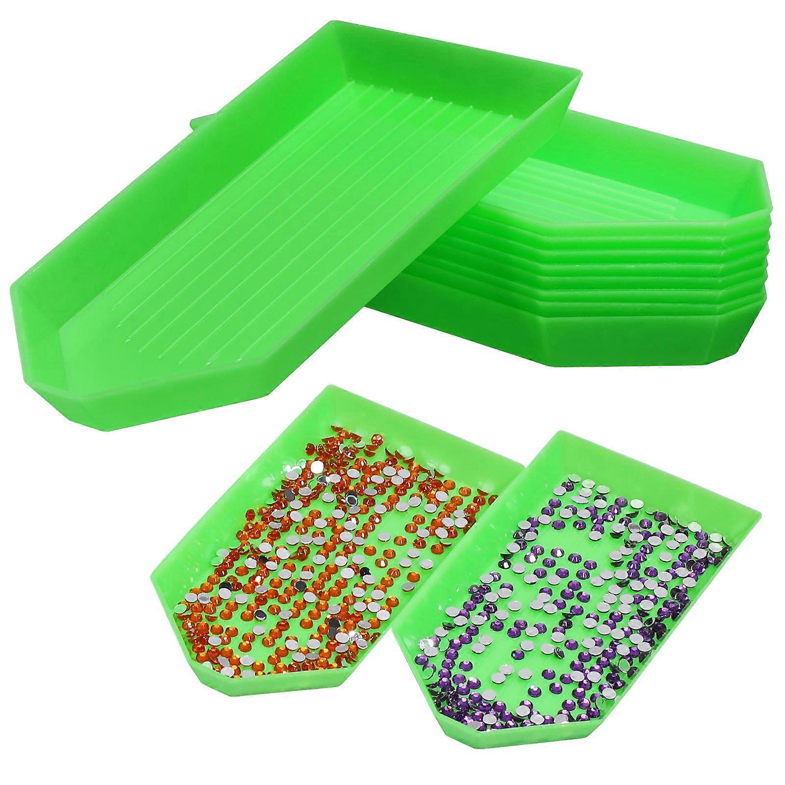 50pcs Plastic Rhinestone Sorting Trays for Jewelry Making – Durable Bead Boards for Organizing Rhinestones & Beads, Easy to Use & Clean