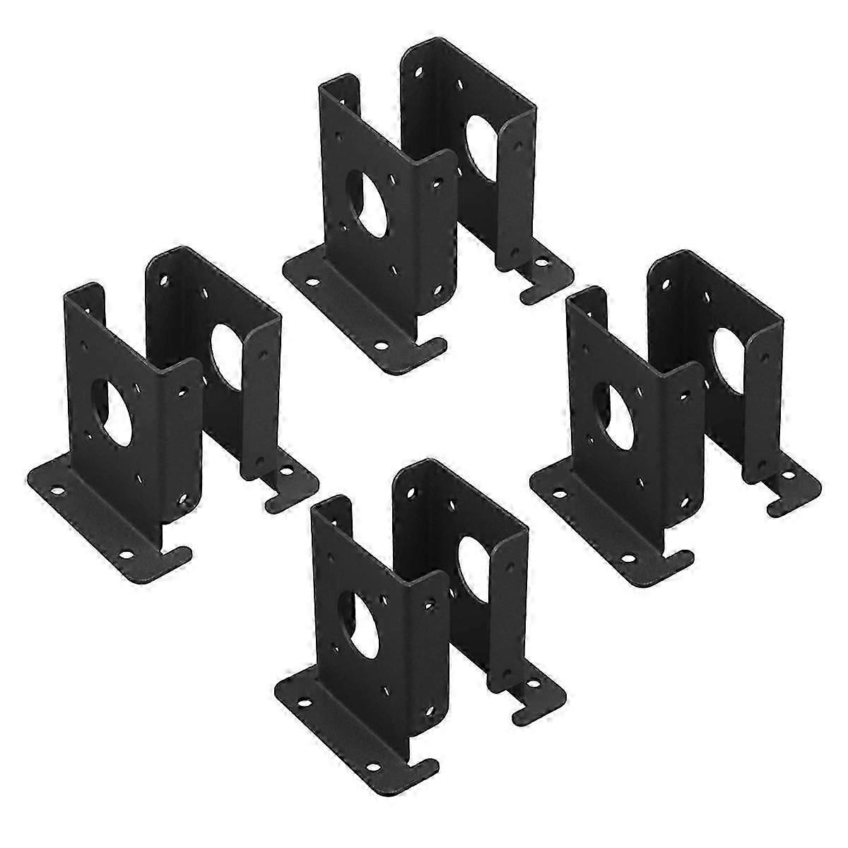 4 Pz Recinzione in legno regolabile Pergola Post Base Staffe Kit Heavy Duty Post Anchor Staffe di base per