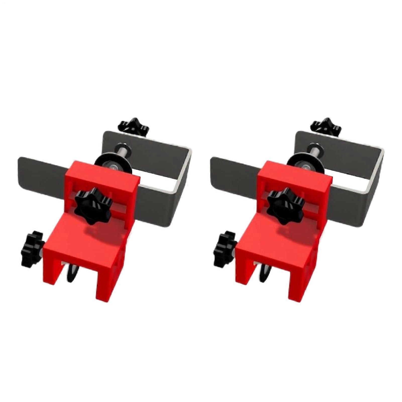 Adjustable Drawer Mounting Bracket, Set of 2 Drawer Front Clamp, Drilling Template