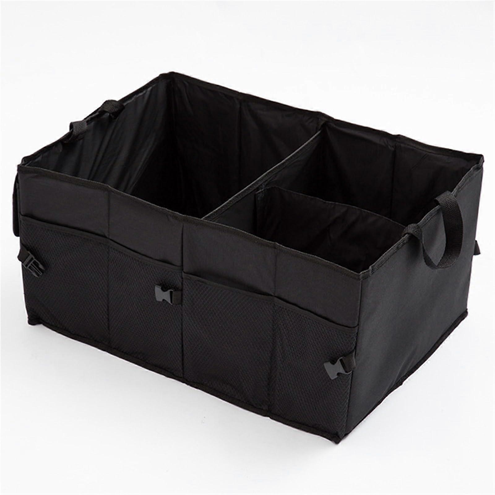 Car Boot Organiser, EcoFriendly, Super Strong and Durable, Foldable Cargo Storage Box for Car Truck Boot Box Black