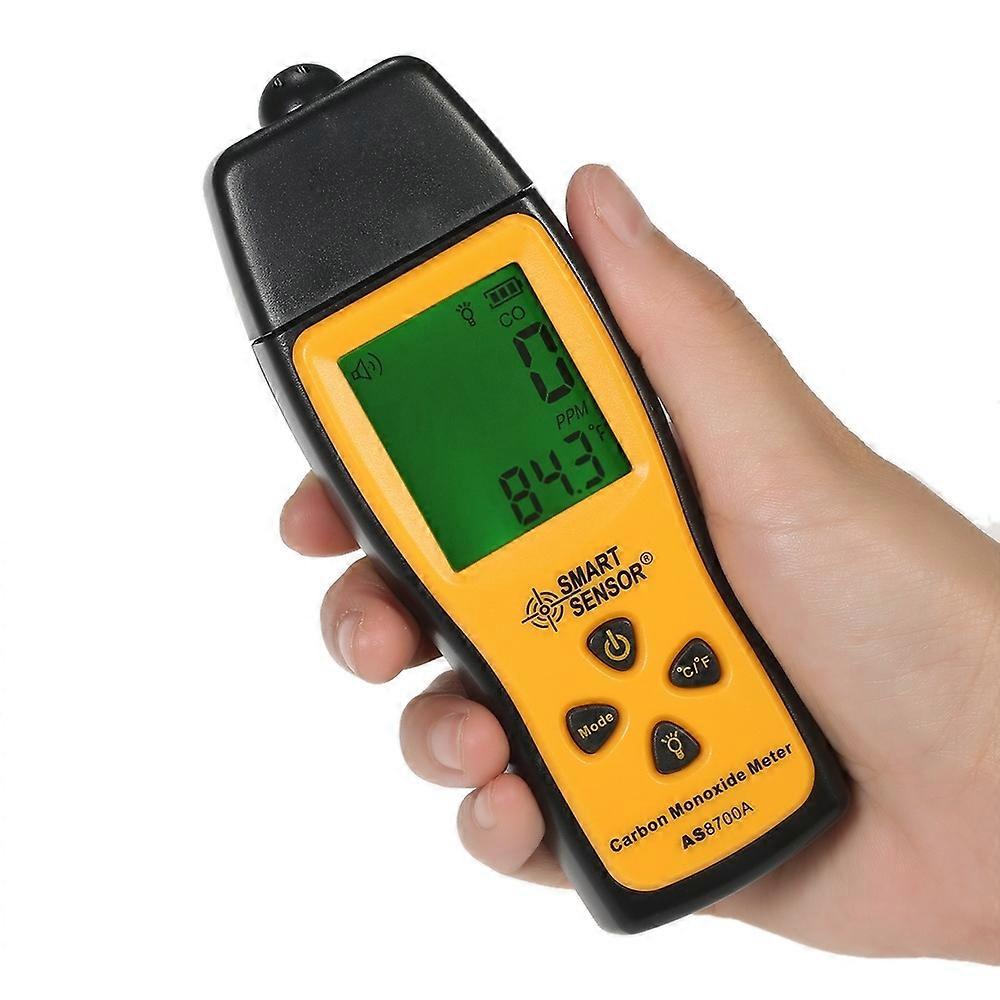 Smart Sensor AS8700A Handheld Carbon Monoxide Meter High Precision Digital CO Leak Detector Sound