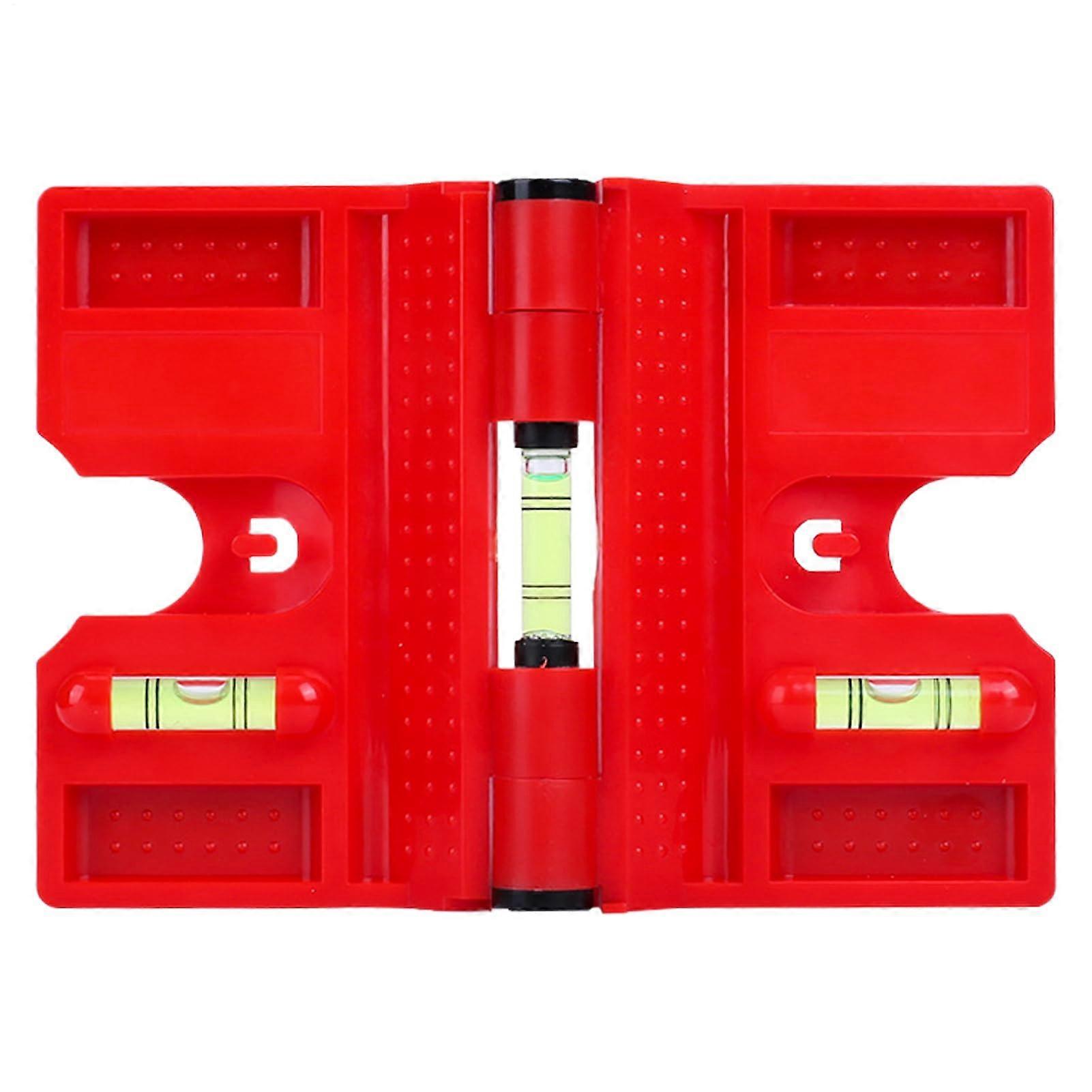 Folding Pocket Level  Adjustable Corner Switches  Height with Pipe Blowing  Portable MultiFunctional Leveling Tool