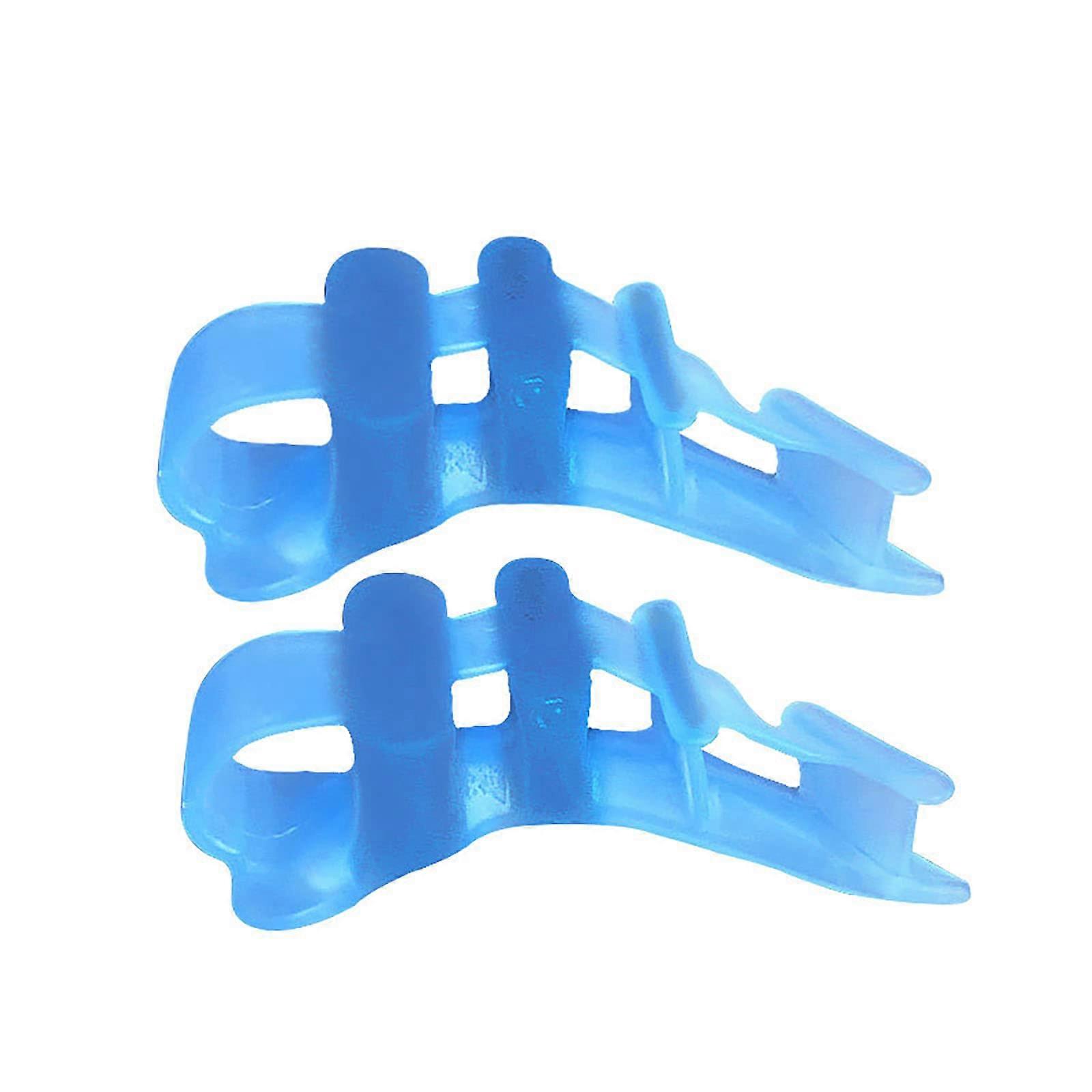 Gel Toe Separator  Orthopaedic Bunion Splint  Big Toe Stretcher for Hallux Valgus  Hammer Toe Corrector  Foot Support for Bunion Relief (Blue)