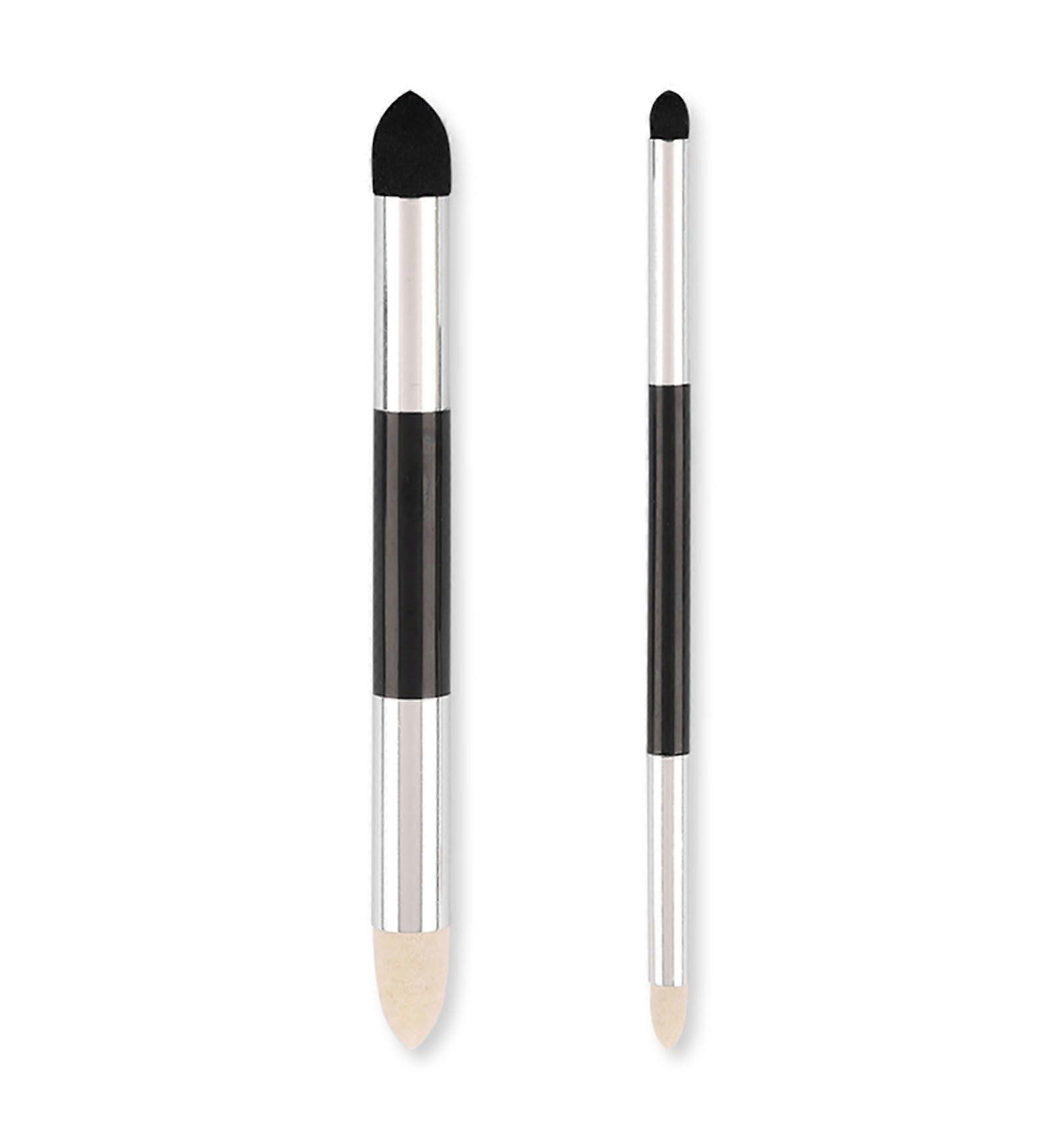 2Pcs Art Oil Pastel Blending Sponge Brush Set Double Tip Washable Rubbing Sponge for Drawing and Sketching