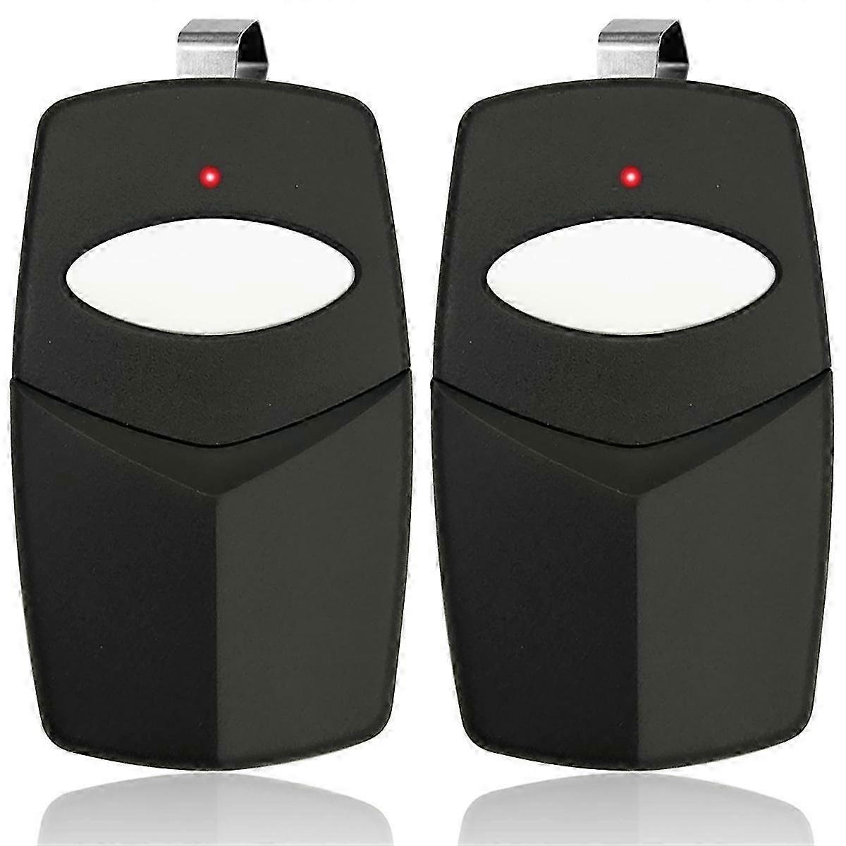 2pcs of a Remote for the Linear DTC Delta 3, an 8-Dip Switch Garage Door Opener Remote that replaces the DT, DTA, DTD, and DTC.