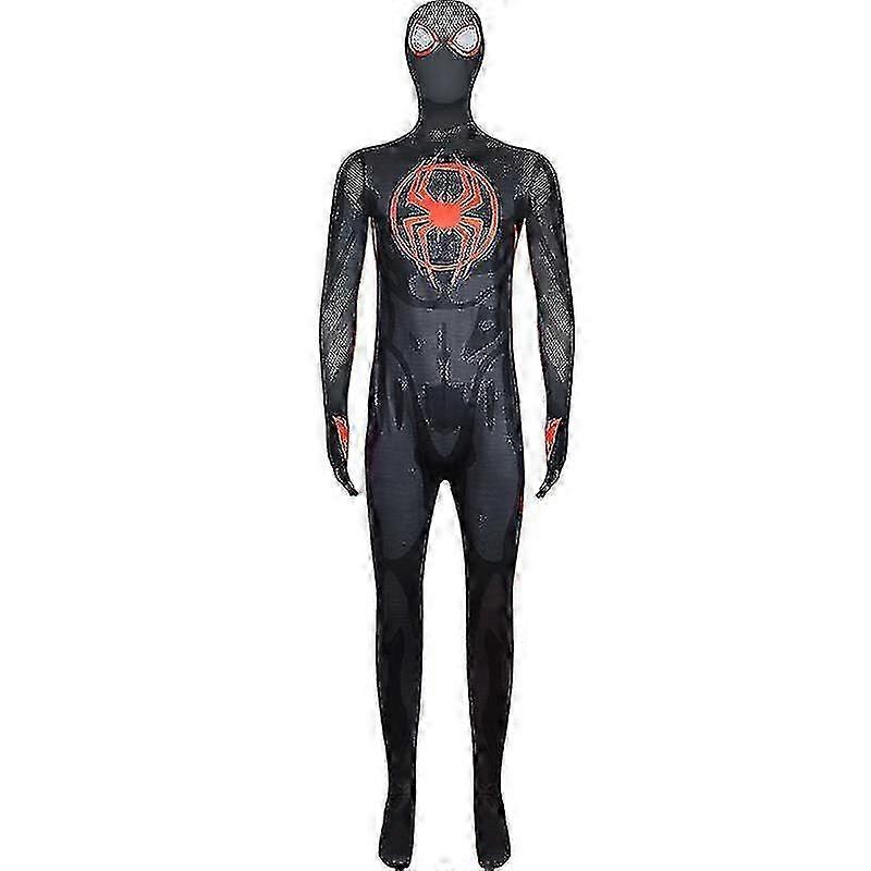 Spider-Verse Miles Morales Costume: Kids and Adults Party Jumpsuit for UK Halloween