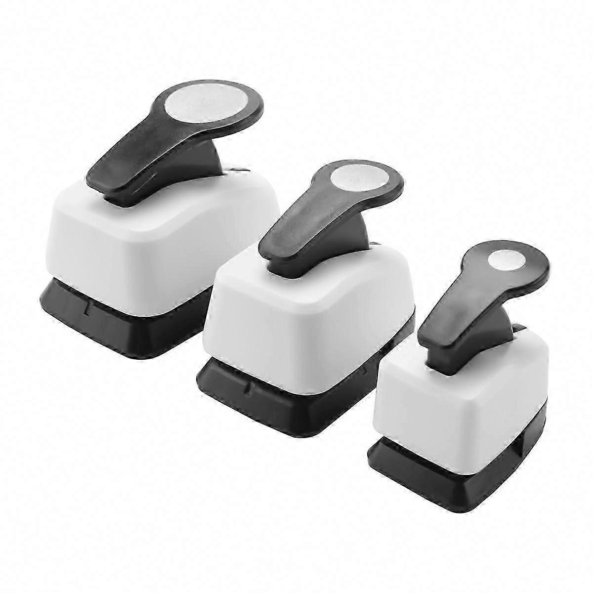 3Pcs Hole Punch Set - 9/16/25mm Circle Punch for Crafts, Single Hole Puncher, Shapes Punch Tool