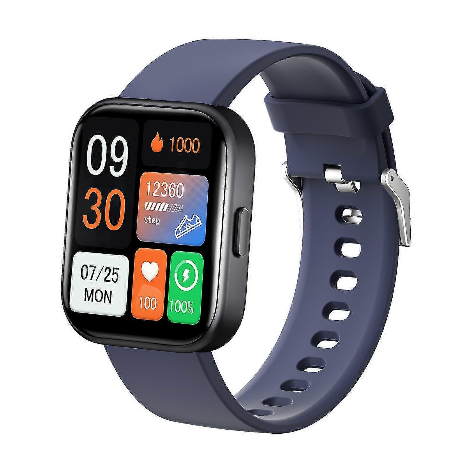 GTS6 2.0" IP67 Waterproof Bluetooth Smartwatch with Heart Rate, Blood Oxygen & Blood Glucose Detection for Sports Enthusiasts