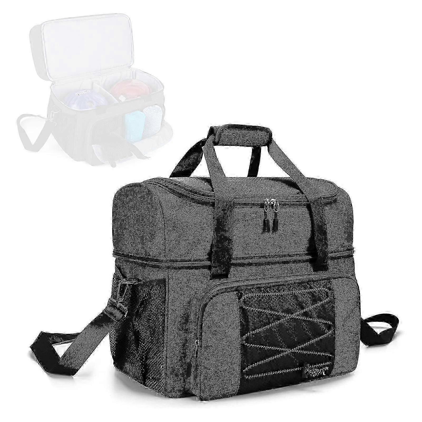 Compact Bowling Bag for 2 Balls - Lightweight & Portable with Shoe Storage