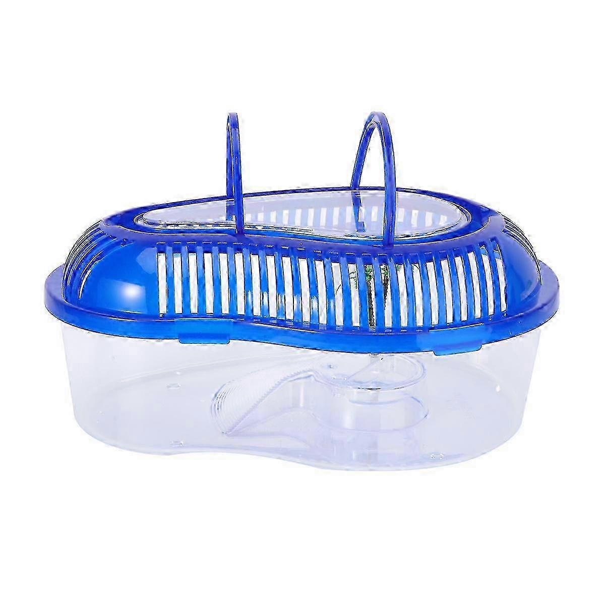 1PC Plastic Turtle Breeding Box with Drying Platform & Handle Cover for Reptiles - Size L