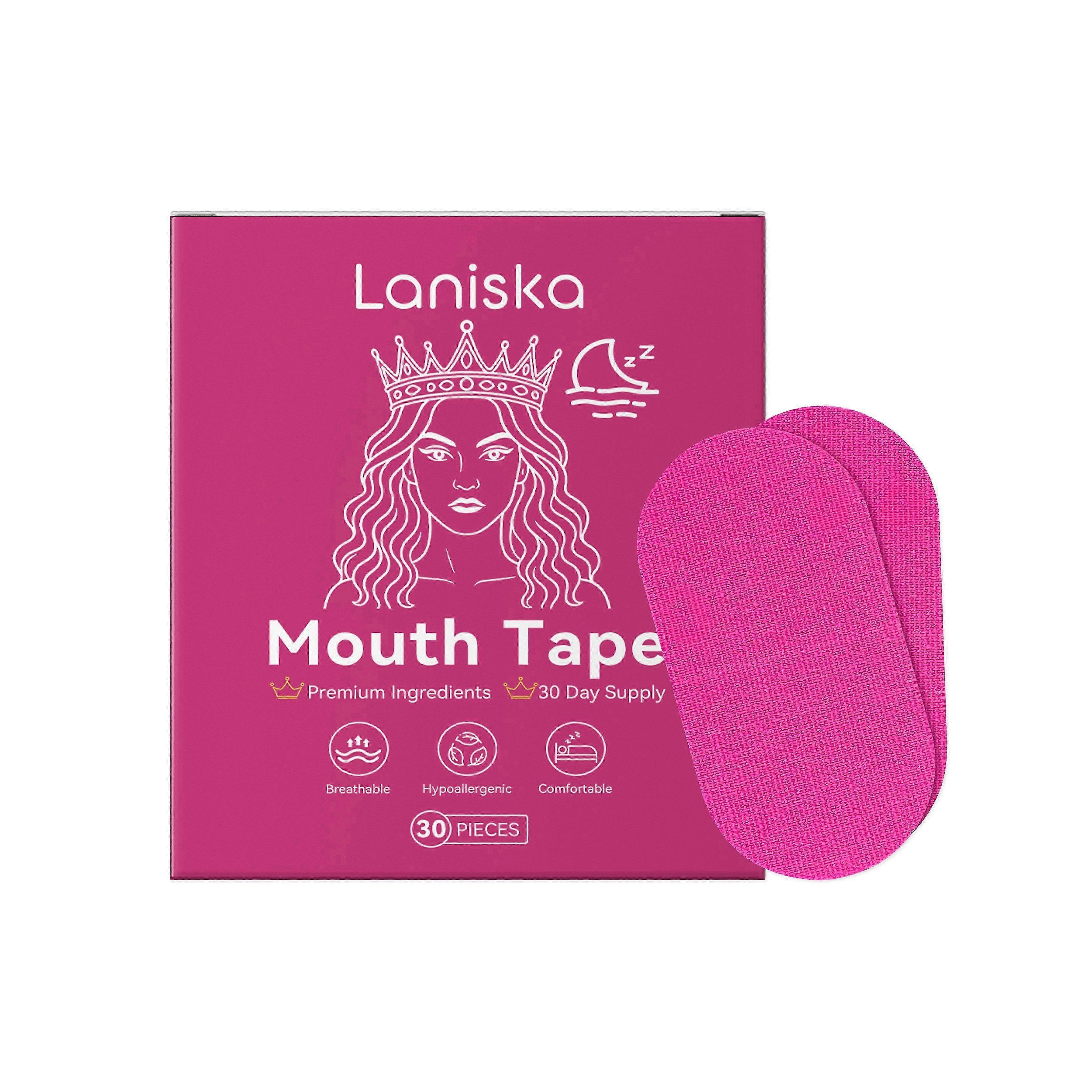 Laniska anti snoring sleep patch gently cares for calm and comfortable sleep at night, daily anti snoring and closed mouth care patch