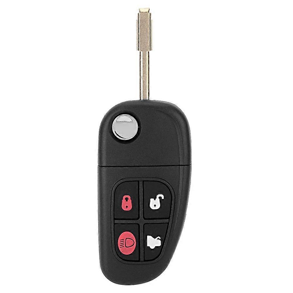 Remote Key Fob 4 Button 60 Glass Chip 433MHz NHVWB1U241 For Jaguar XJ XJR XType SType Black