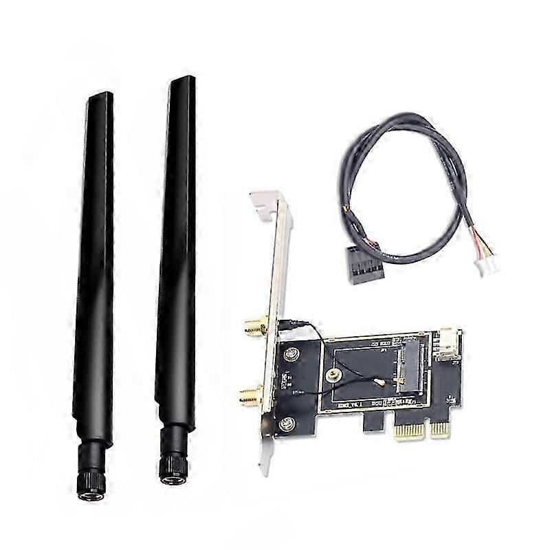 PCIE WiFi Card Adapter Wireless Network Card M2 NGFF Bluetooth Converter for Desktop Wi-Fi 8260 8265NGW AX200 9260 7265