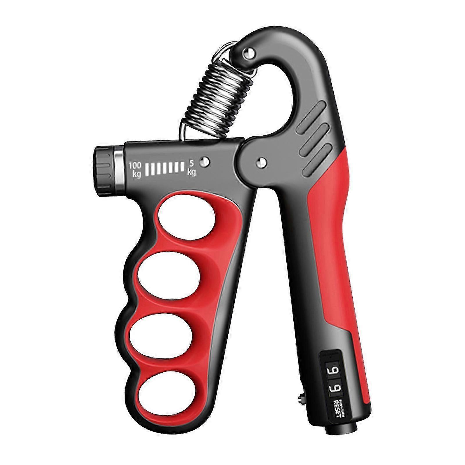 Improved Hand Grip Strengthener with LCD Display - Adjustable Resistance Hand Exerciser for Pre-Game Warm-Up