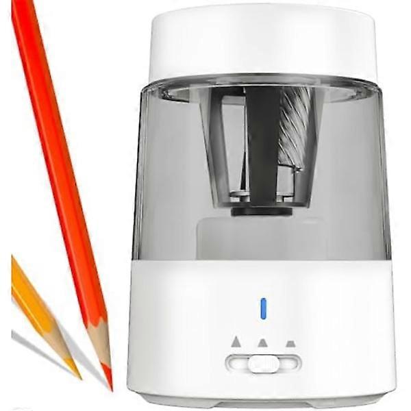 Electric Pencil Sharpener, Rechargeable Portable Pencil Sharpener for Kids, Battery Powered Pencil Sharpener