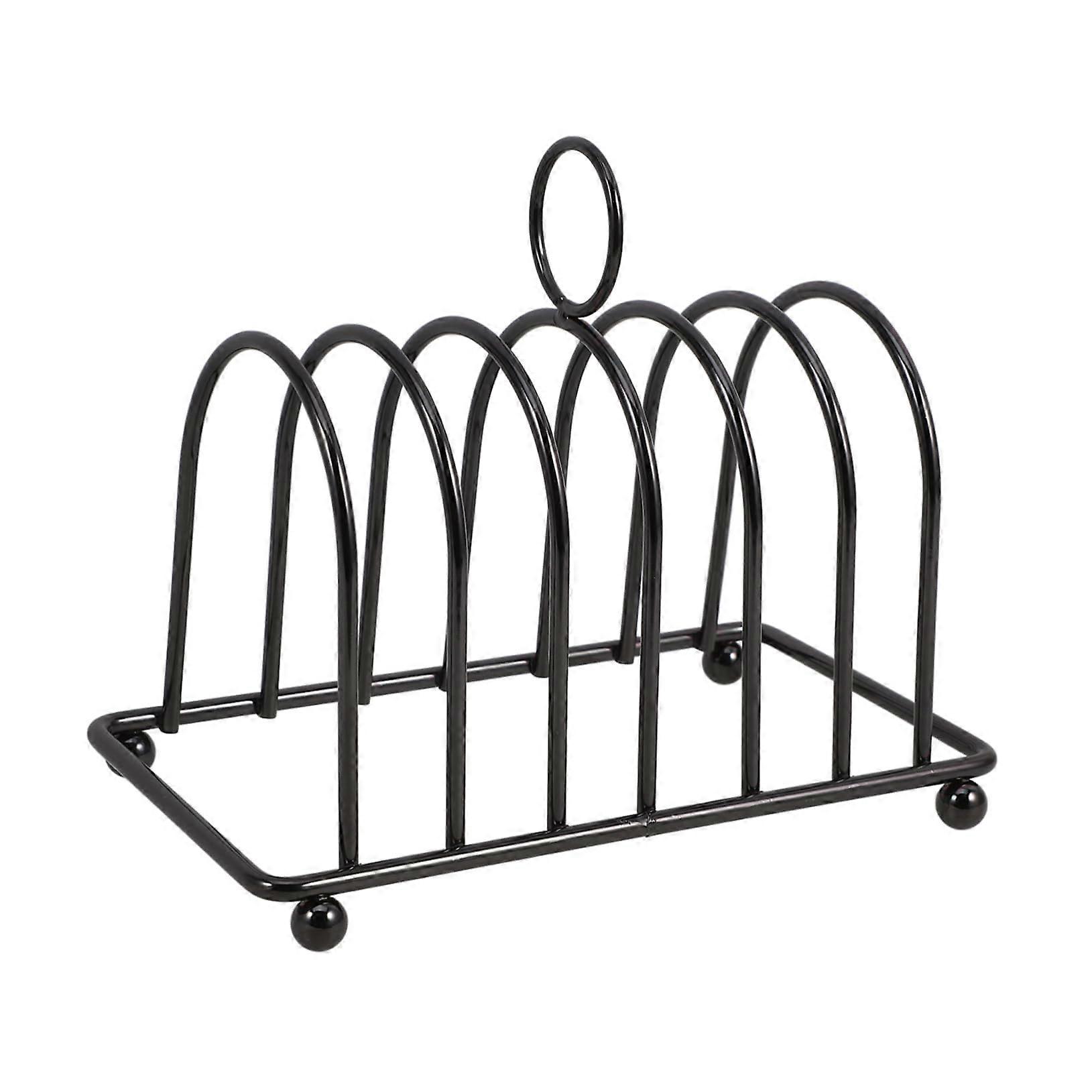 Stainless Steel Toast Display Rack, MultiFunction Bread Holder With Slots, SpaceSaving Kitchen Organizer