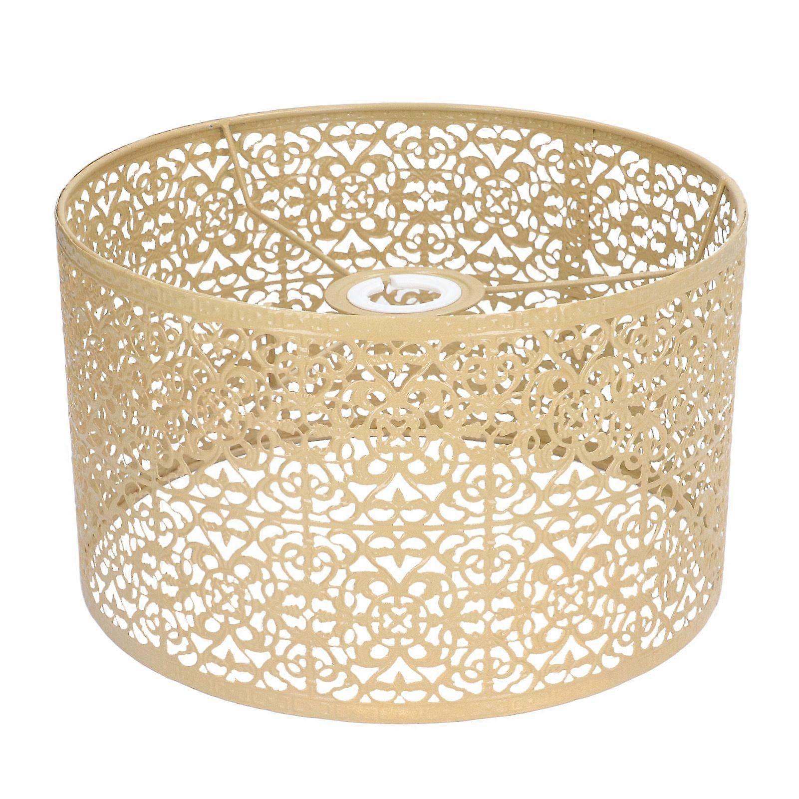 Lamp Shade Hollow Out Metal Lampshade E27 E14 Universal Use Good Heat Dissipation Exquisite Lamp Cover Gold