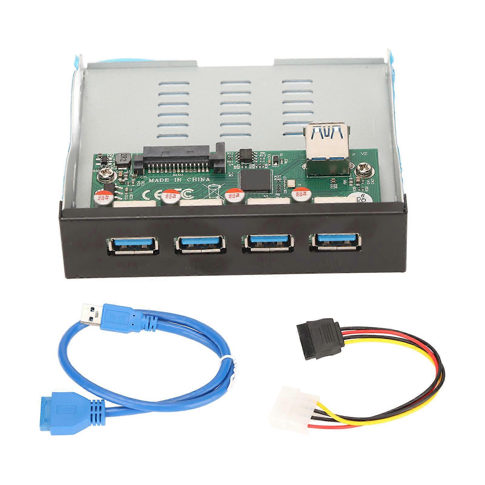 Front Panel USB 3.1 Hub 10Gbps with 4 Downstream Ports for Desktop Computer Docking