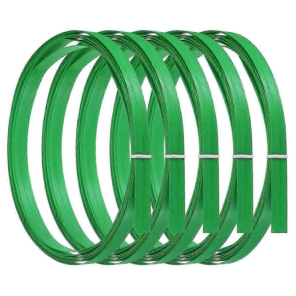 Bamboo Strips for Weaving, Thin Flat Wicker Rattan Cane, Green