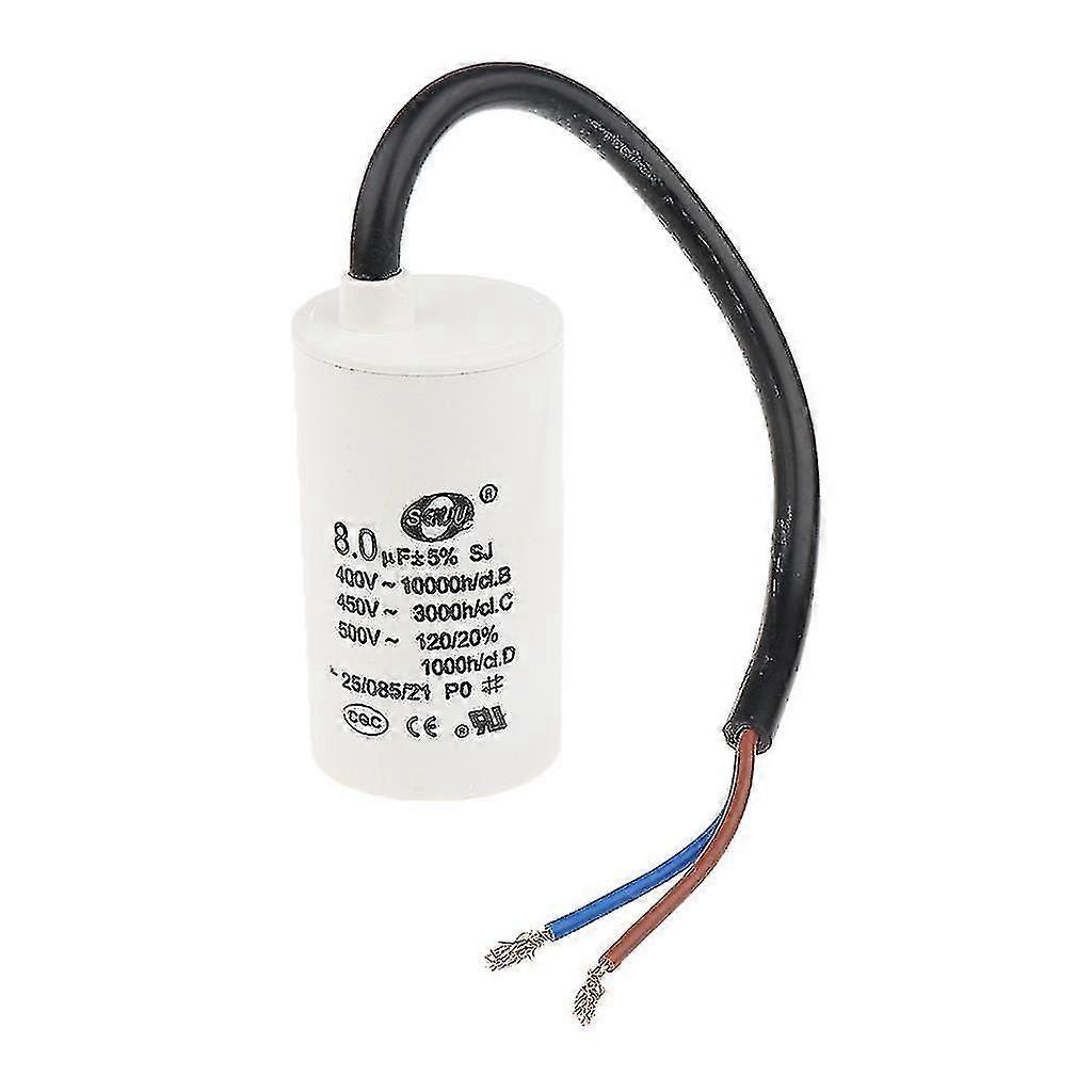 CBB60 Condensator de funcționare a motorului 450V AC 8uF 50/60Hz