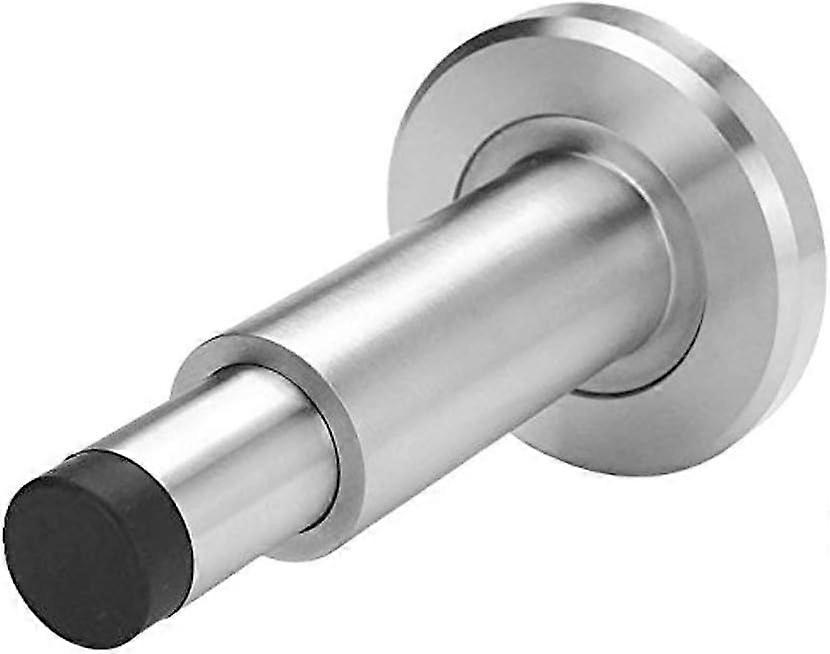 Adjustable Door Stopper, Stainless Steel Shock Absorber Rubber Buffer Jack Wall
