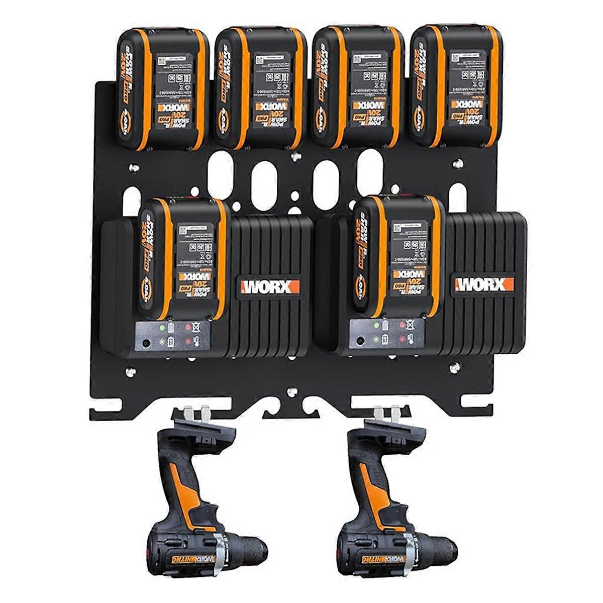 Multifunctional Wall Mount Bracket for Wickers 20V Battery WA3551 WX372 WA3867 3880 3883 WA3860 Charger