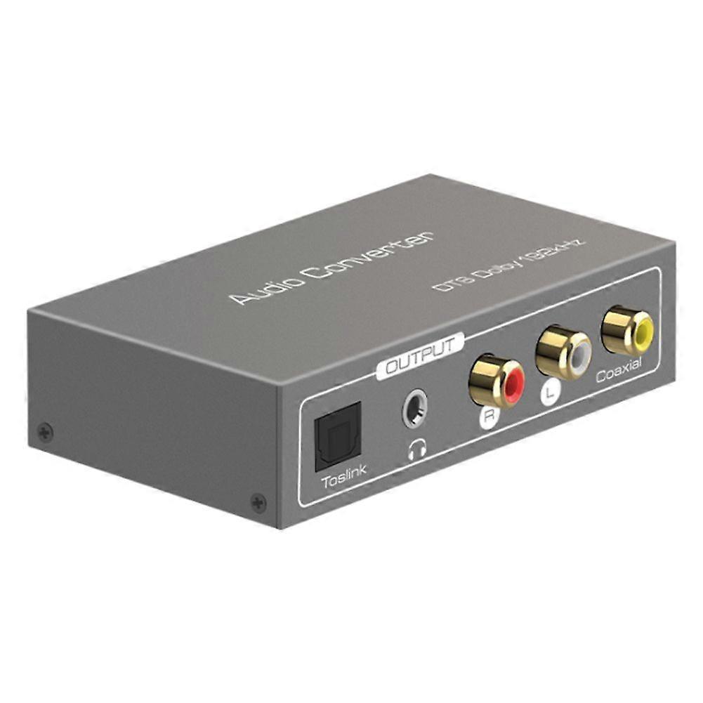 192Khz DAC Audio Converter Toslink Optical Coaxial -Compatible ARC to Coaxial Toslink L/R 3.5mm Ada