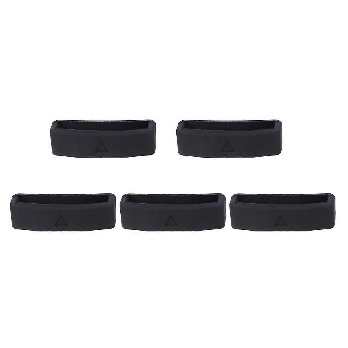 Silicone Watch Band Strap Replacement Positioning Buckle For Daily Use 5Set