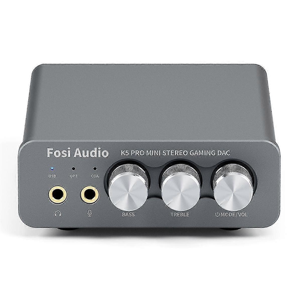K5 PRO USB Gaming DAC with Microphone Headphone Amplifier Mini o DAC for Desktop Powered Active
