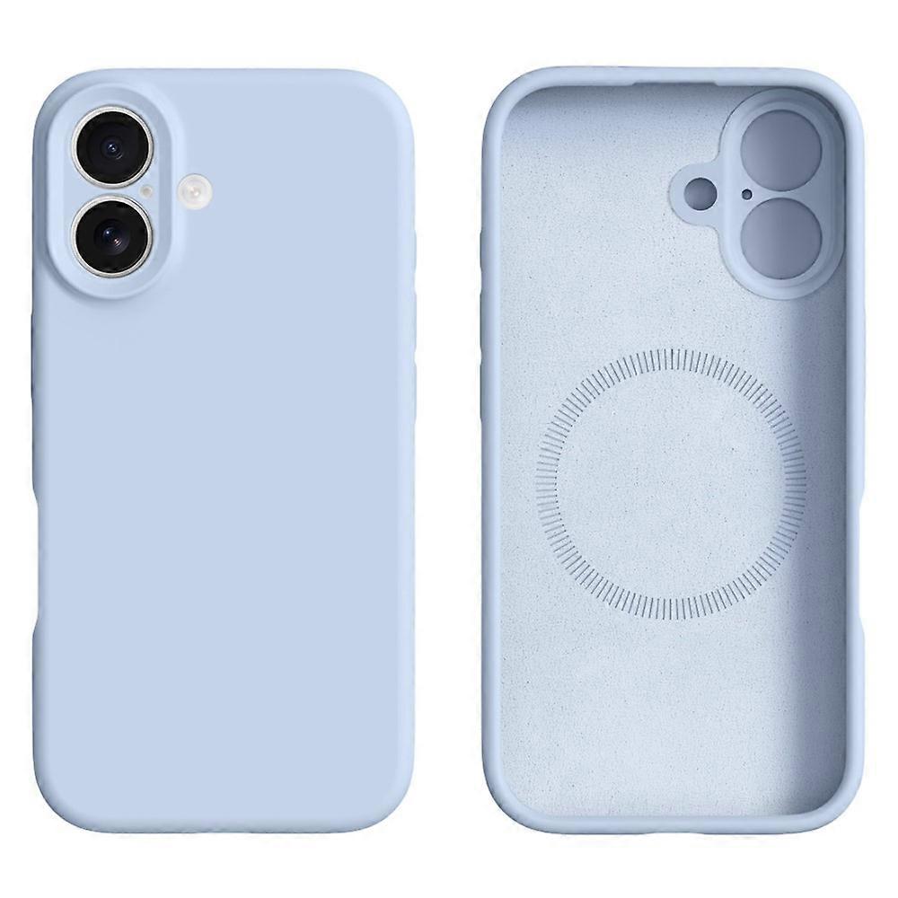 Compatible For iPhone 16 Case Compatible with MagSafe Precise Cutouts Liquid Silicone Protective Back Cover