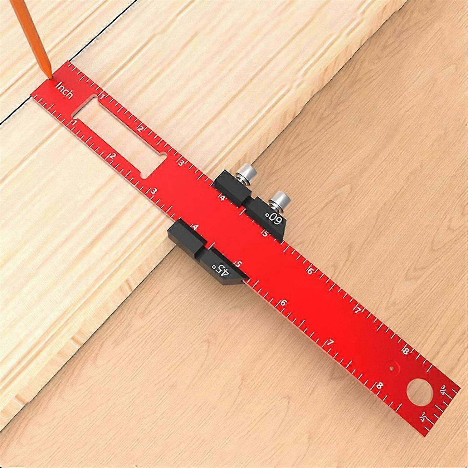 3Pcs Woodworking Tools Ruler-Pocket Ruler Layout Tool Precision Ruler