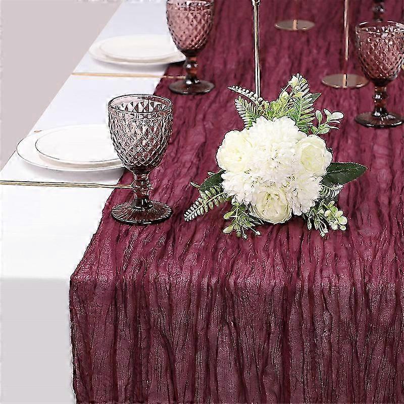 Cheese Table Runner Bohemian Ruffles - Perfect for wedding occasions, brings warmth and romance 2025