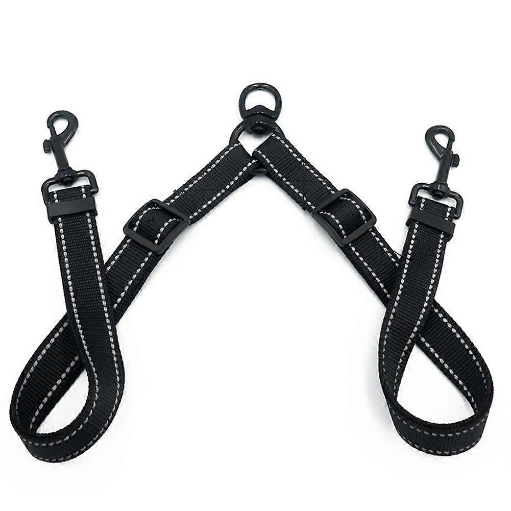 Double Leash Coupler for Adjustable Heavy Duty Nylon Splitter for Two Big