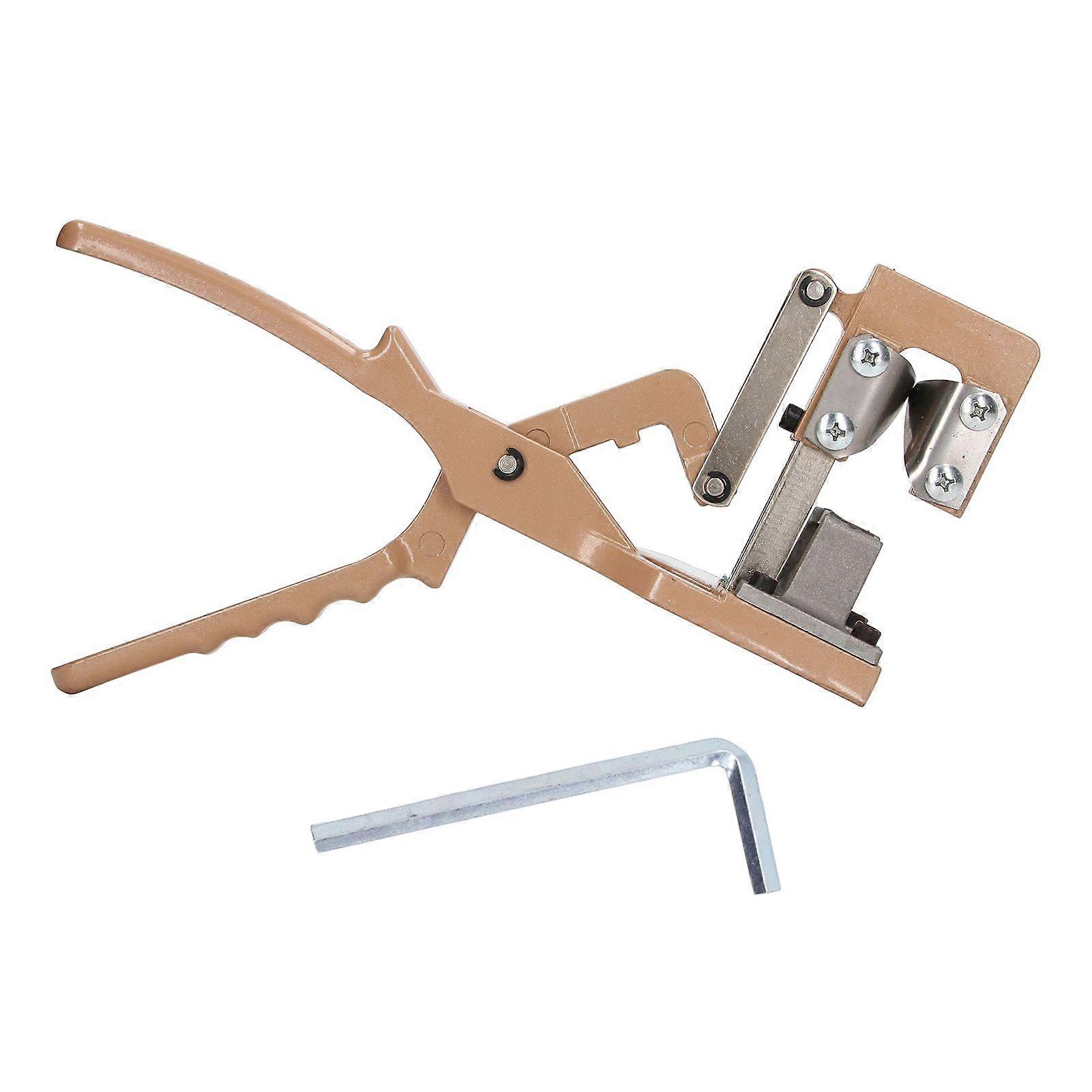Gray Multifunctional Grafting Scissors Non Slip V Shape Cutting Grafting Pruner Tool for Garden Farm