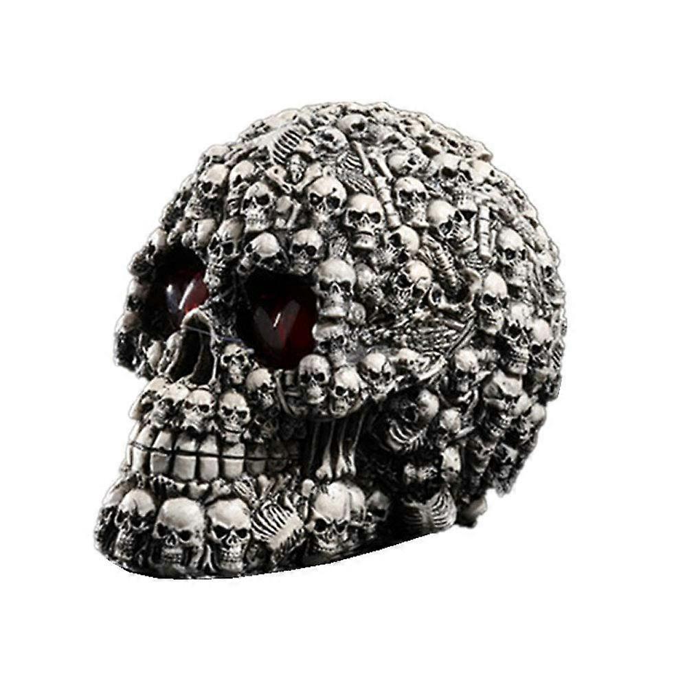 Halloween LED Skull Light Battery Not Included LED Eyes Desk Lamp For Bar Table Gothic Night Decor