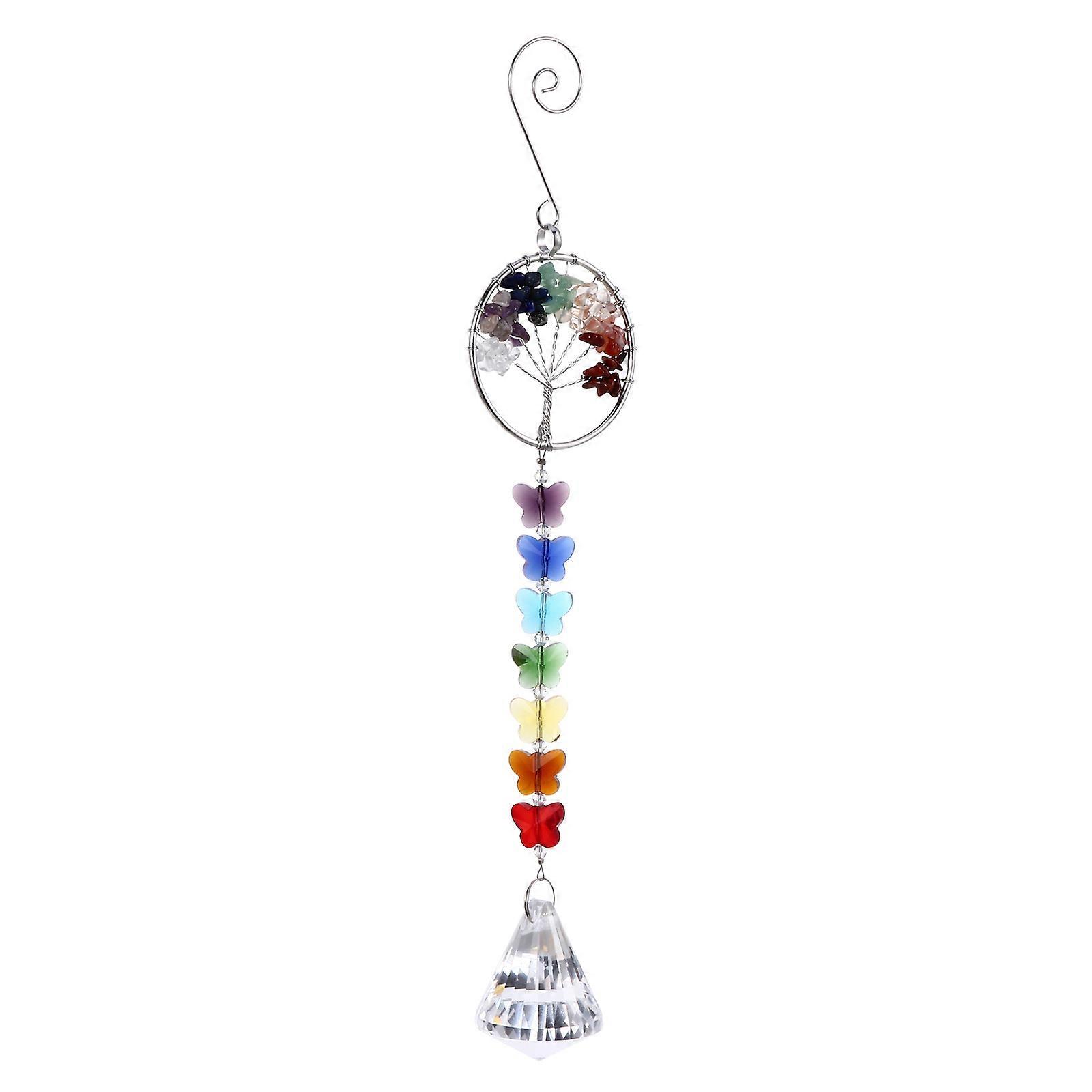 Crystal Balls Hanging Pendant for Decoration 2Pcs Crystal Prisms