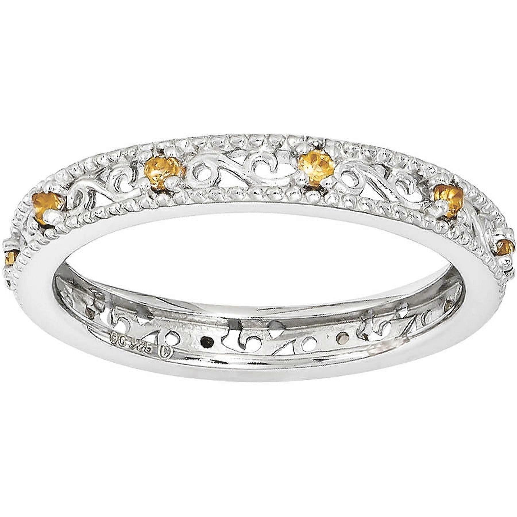 Citrine Sterling Silver Ring