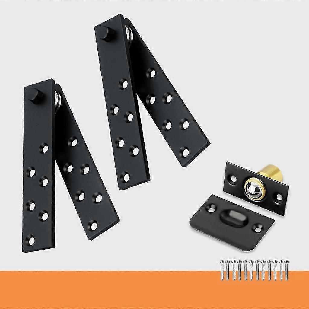 Hidden Door Hinge Pivot Hardware 360 Degree Rotation Murphy Bookcase, Heavy Duty Pivot Hinge Kit for Max 300 lbs, Secret Door H