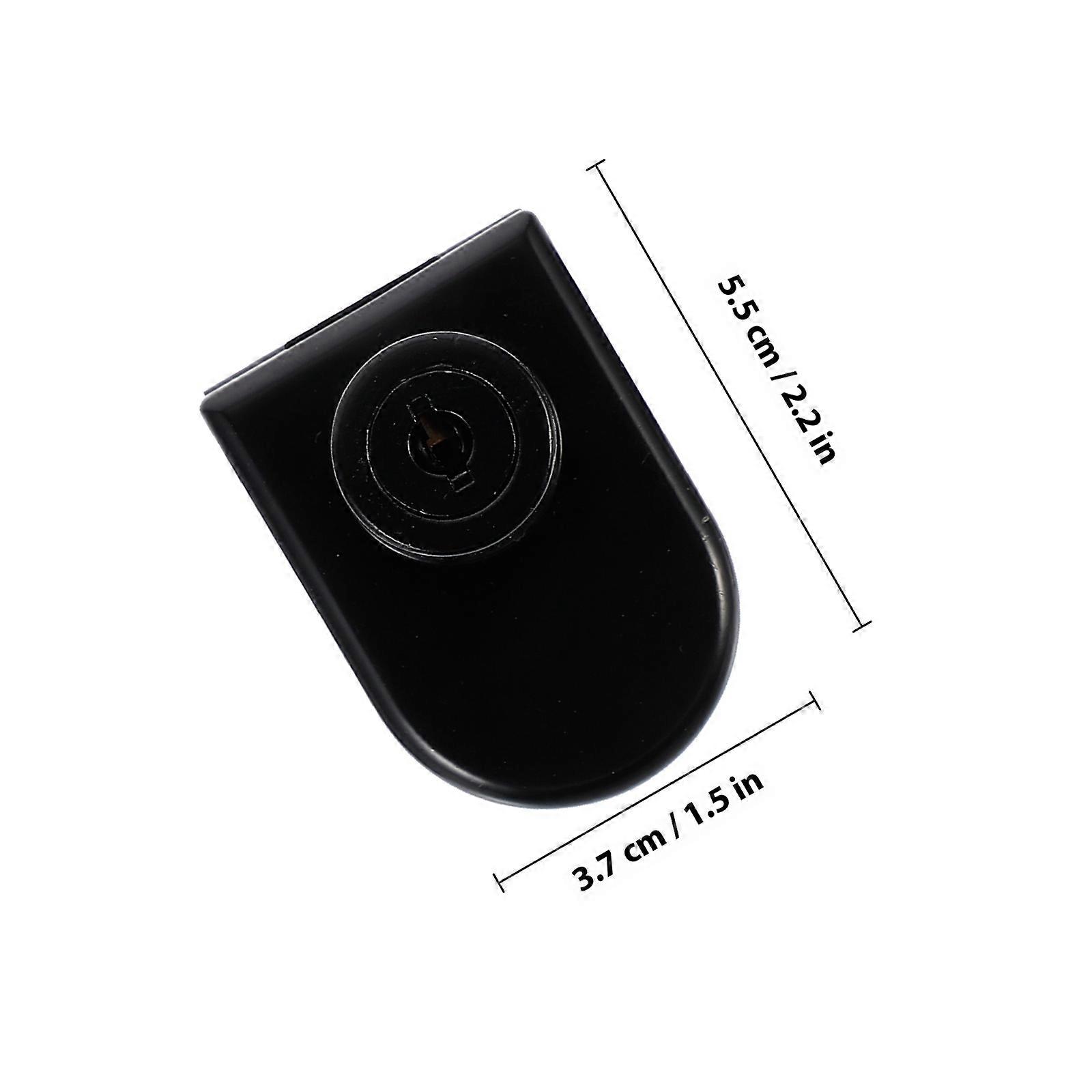 Showcase Lock Glass Door Lock for Protection 2Sets Zinc Alloy Material