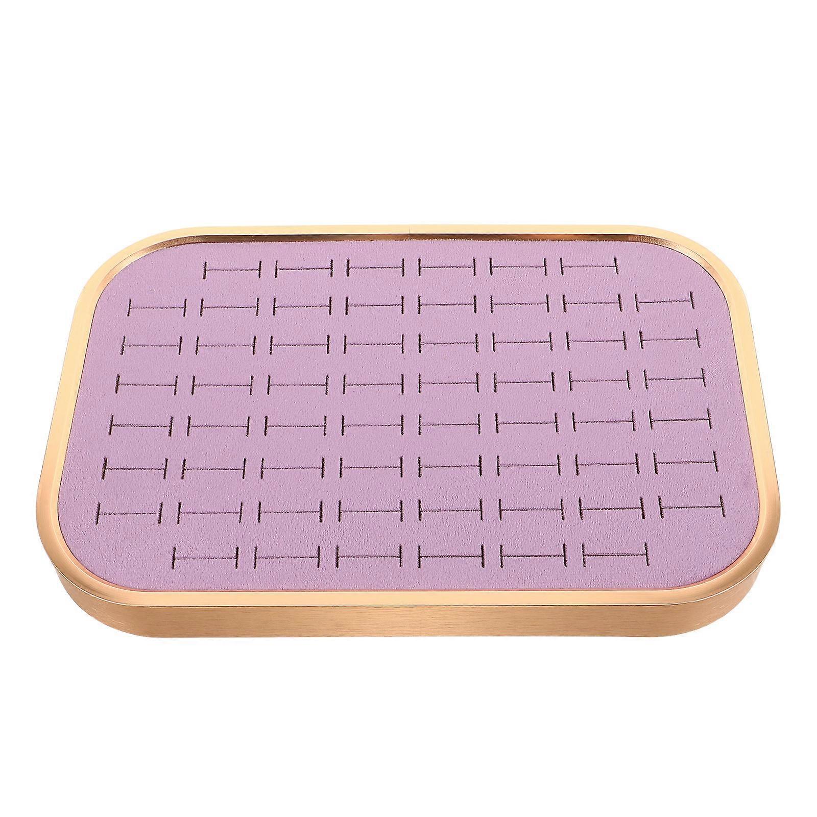 Jewelry Organizer Tray for Rings Display 4Pcs Velvet Stackable Holder