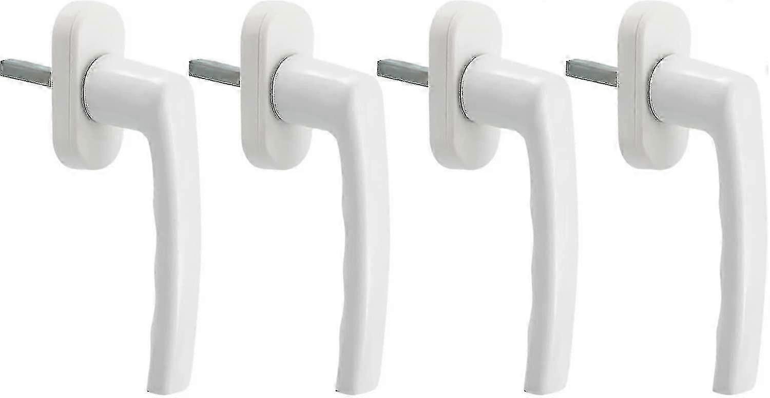 Hvidt vindueshåndtag, 4 stk. Universal Window Handle, Aluminium Window Handle Passer til venstre