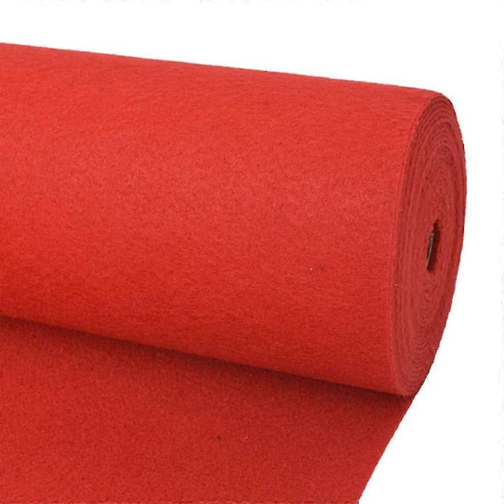 Ausstellungsteppich Uni 1,2x12 m rot