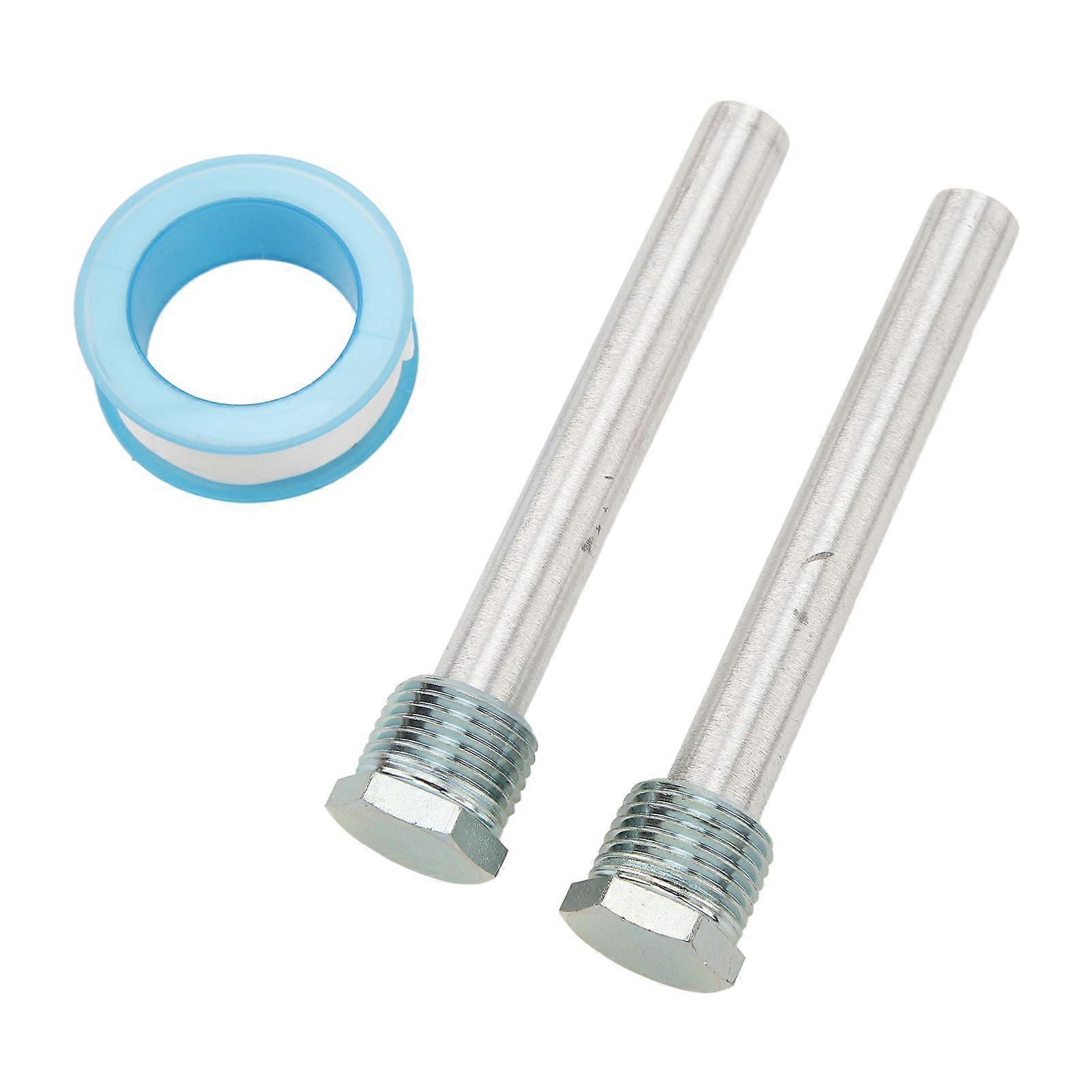 2Pcs Anode Rod Rugged Reliable 1/2in NPT Thread Blue Zinc Cap Magnesium Anode Rod for RV Hot Water Heaters