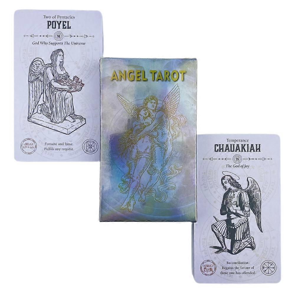 Angel Tarot Cards Mysterious Divination Oracle For Party Play Board Game Deck Cards