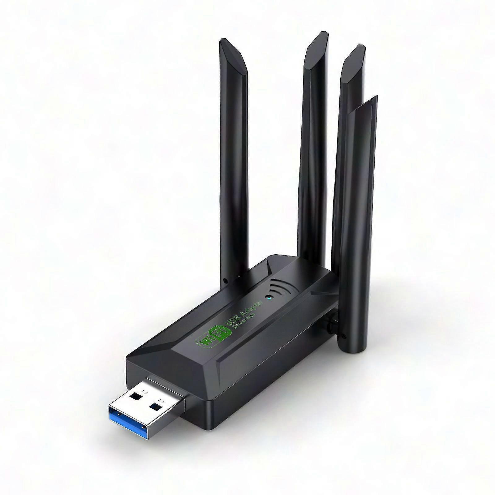1200Mbps Dual Band WiFi USB Adapter 802.11ac, 4 Antenna USB 3.0 Wireless Network Card for PC Laptop