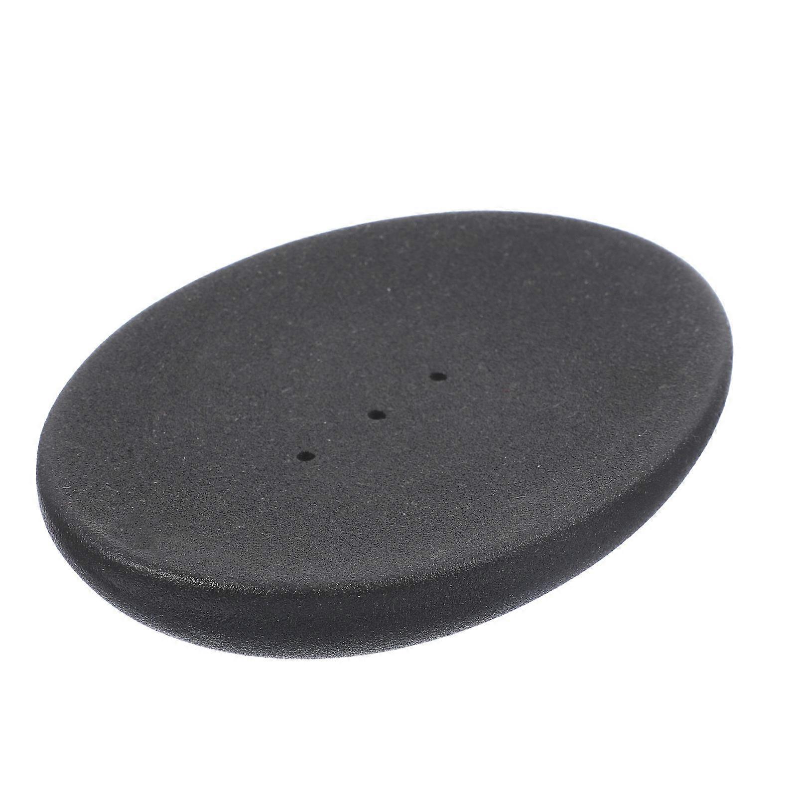 Black Soap Dish Ceramic Soap Tray for Storage 2Pcs Simple Portable Holder