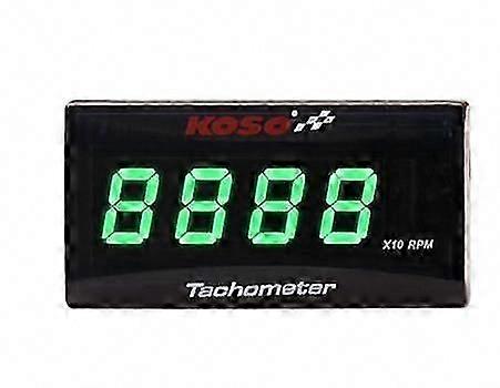 Koso Mini RPM Meter Digital Square LCD Tachometer Gauge with Bracket